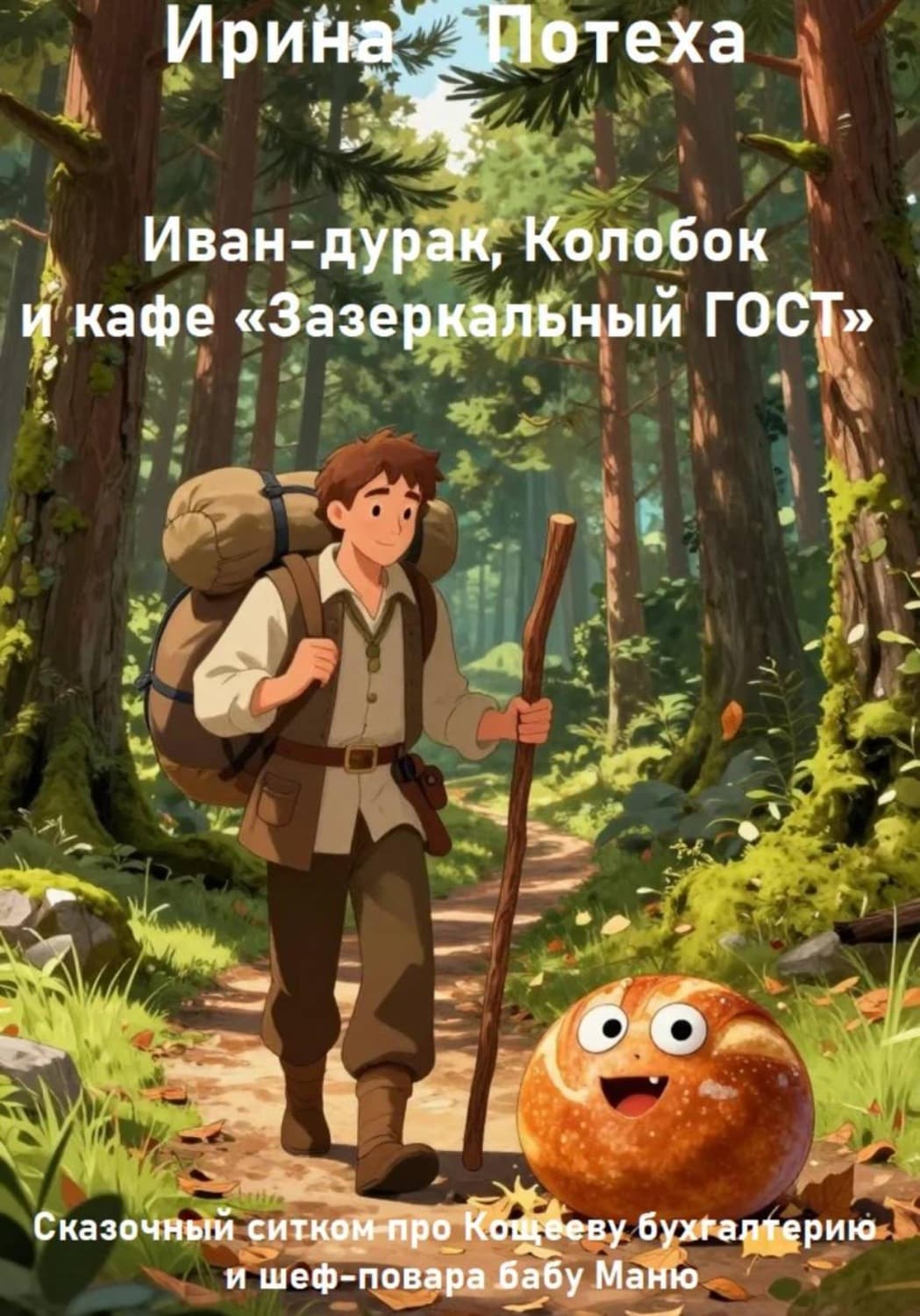 Обложка книги «Иван-дурак, Колобок и кафе "Зазеркальный ГОСТ"» — Перец Ирина
