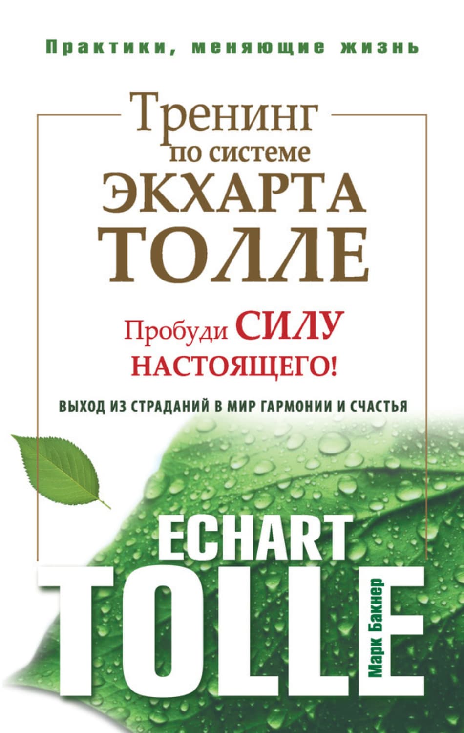 Обложка книги «Тренинг по системе Экхарта Толле. Пробуди силу настоящего! Выход из страданий в мир гармонии и счастья» — Марк Бакнер