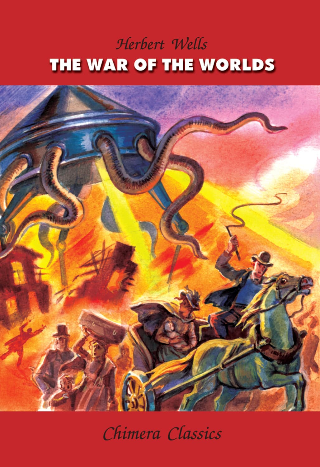 Обложка книги «The War of the Worlds / Война миров» — Герберт Джордж Уэллс