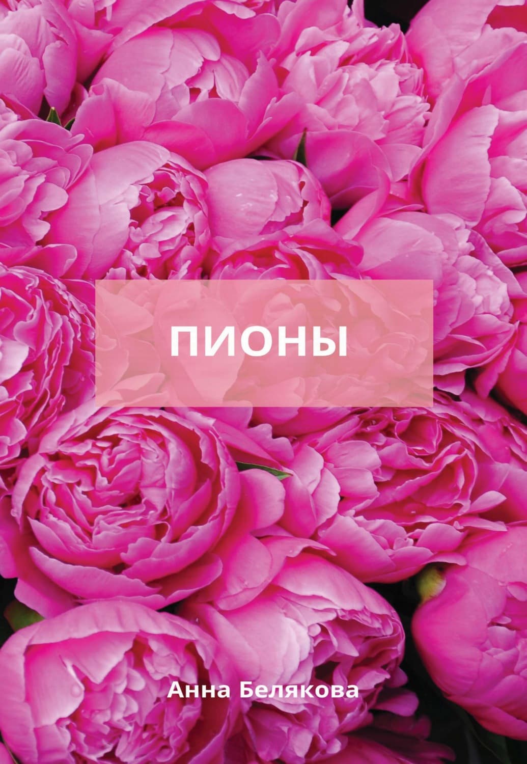 Обложка книги «Пионы» — Анна Белякова
