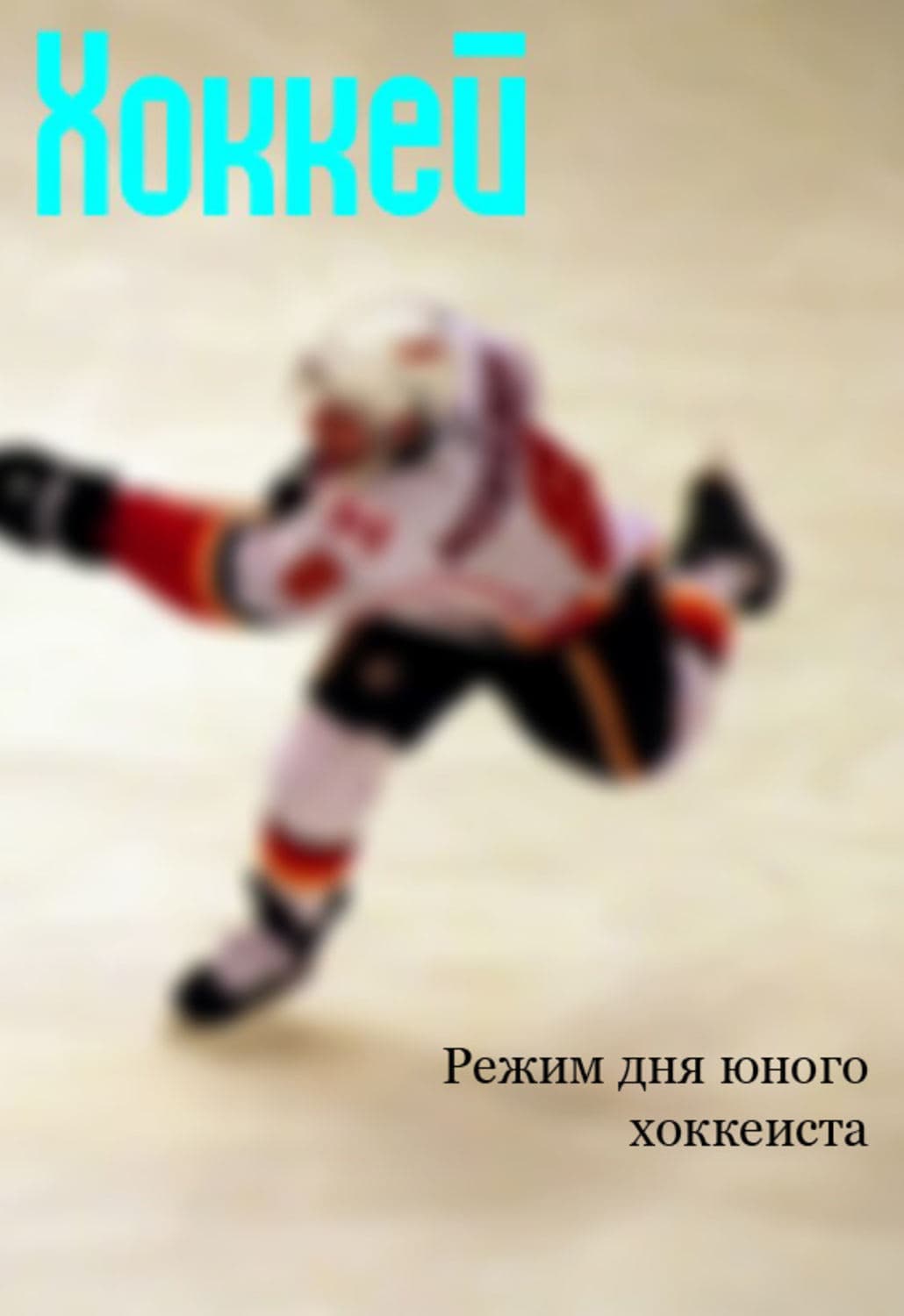 Обложка книги «Режим дня юного хоккеиста» — И. В. Мельников
