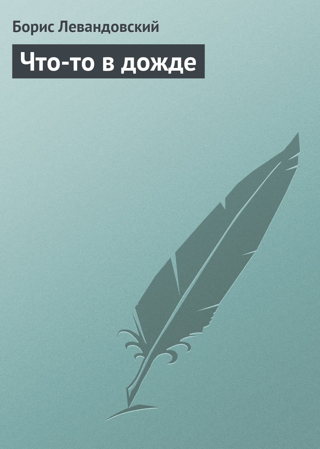 Обложка книги «Что-то в дожде» — Борис Левандовский