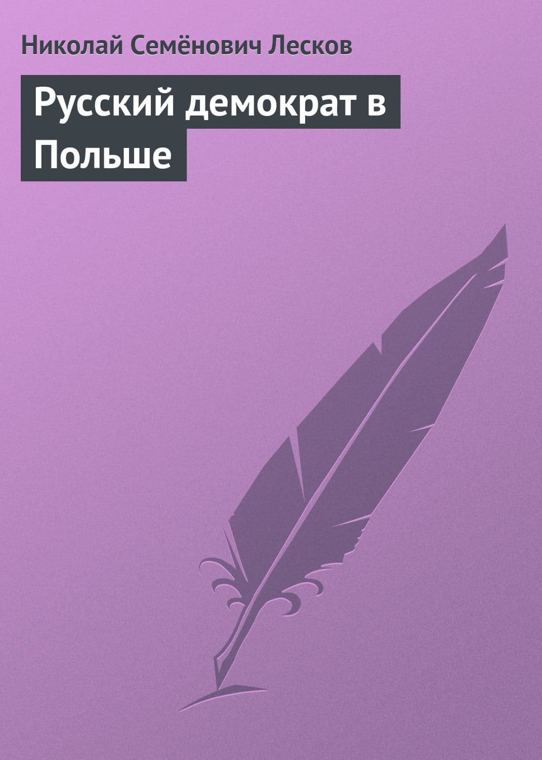 Обложка книги «Русский демократ в Польше» — Николай Лесков