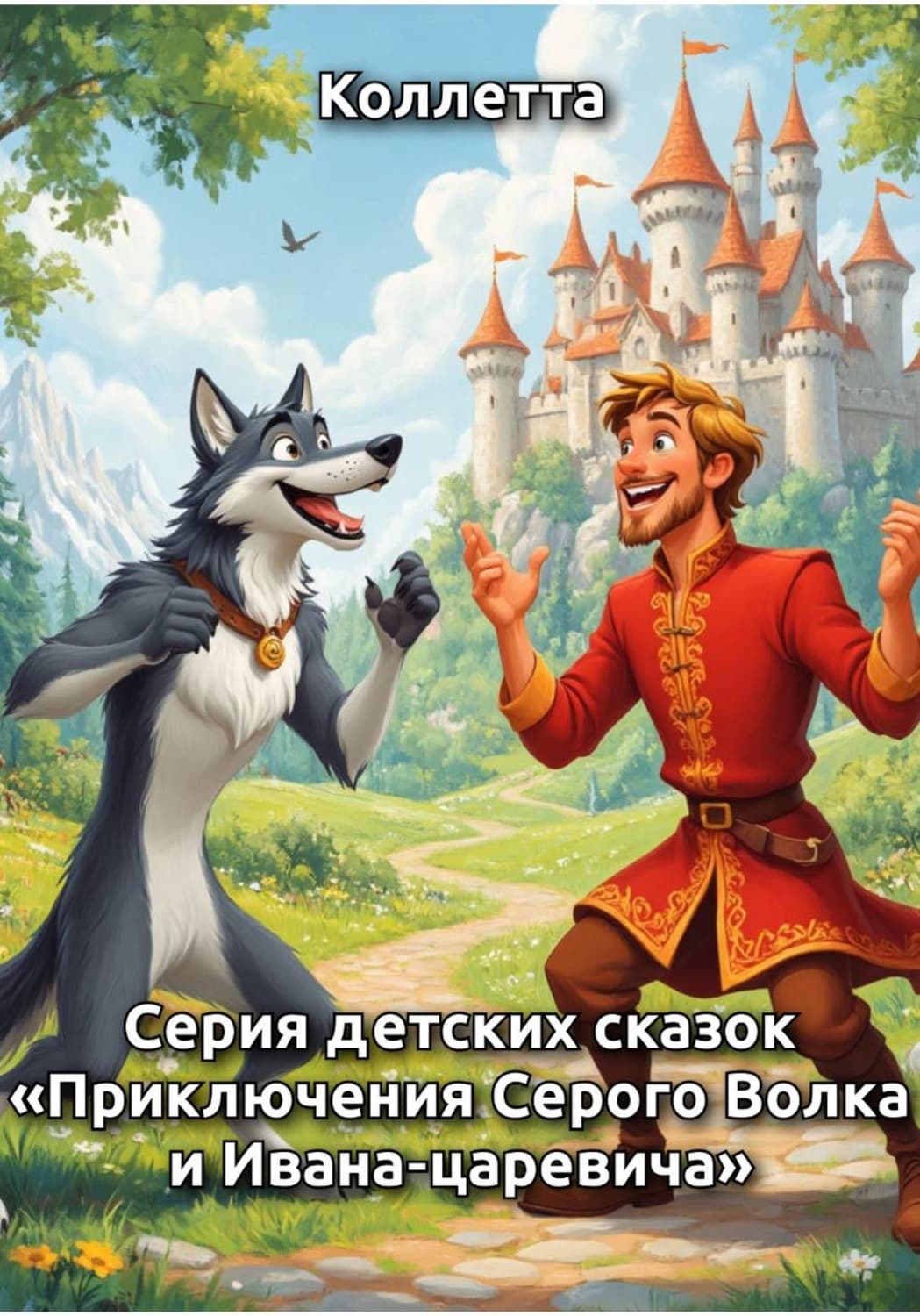 Обложка книги «Серия детских сказок «Приключения Серого Волка и Ивана‑царевича»» — Коллетта